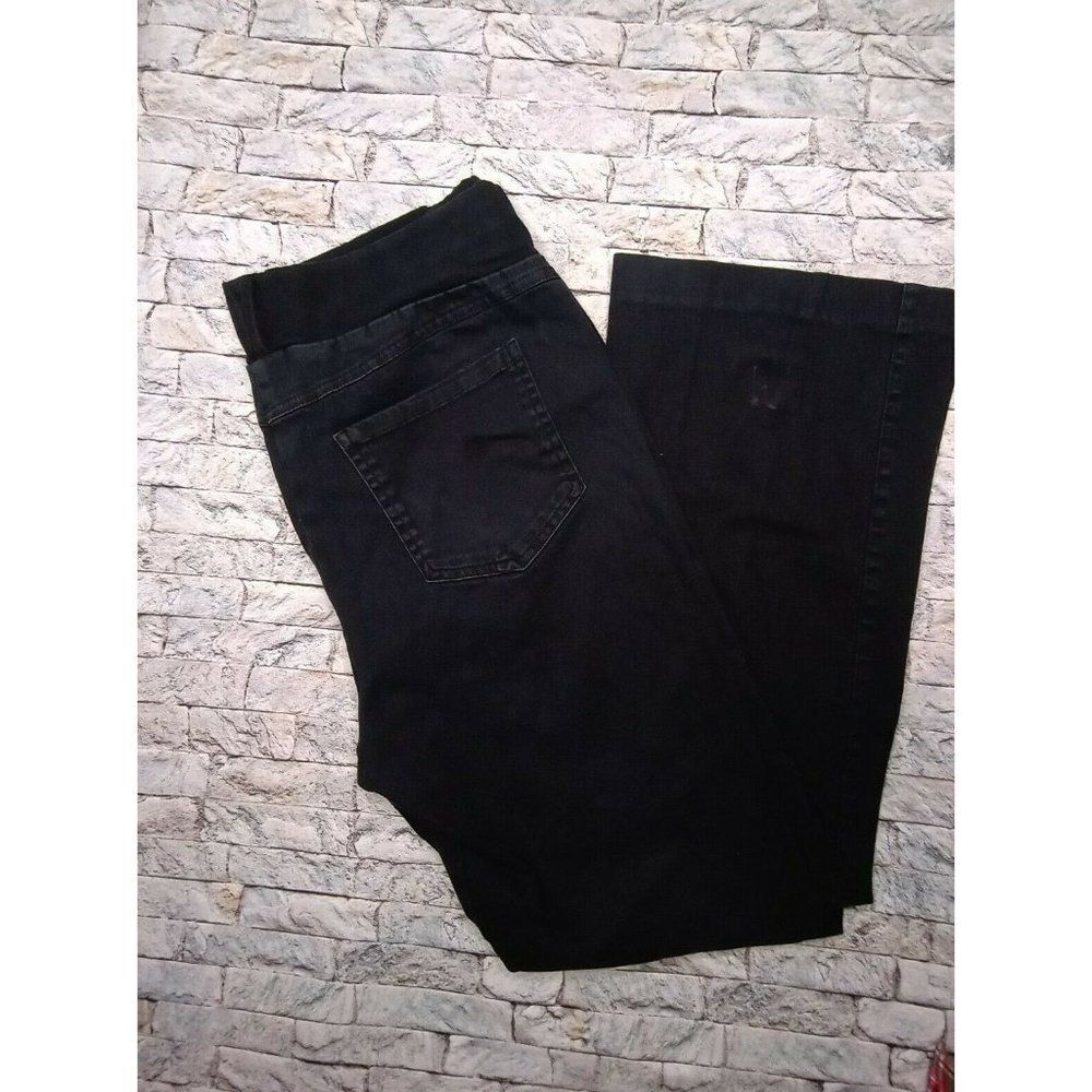 Oh Baby By Motherhood Maternity Black Pants Size Large Stretch Bootcut